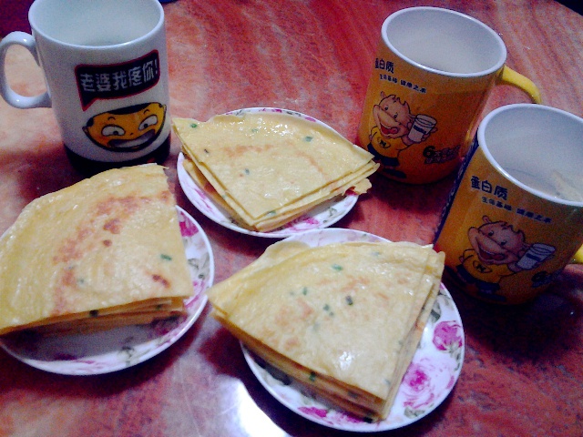 葱花鸡蛋饼