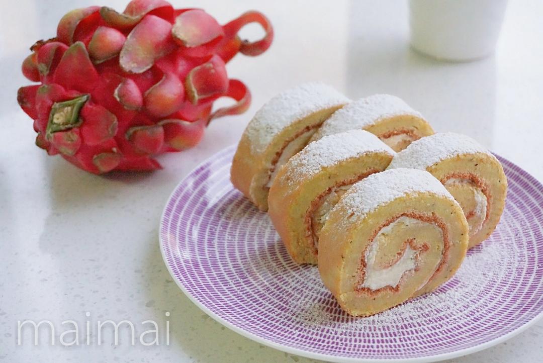 粉嫩水蜜桃蛋糕卷—摩飞厨师机