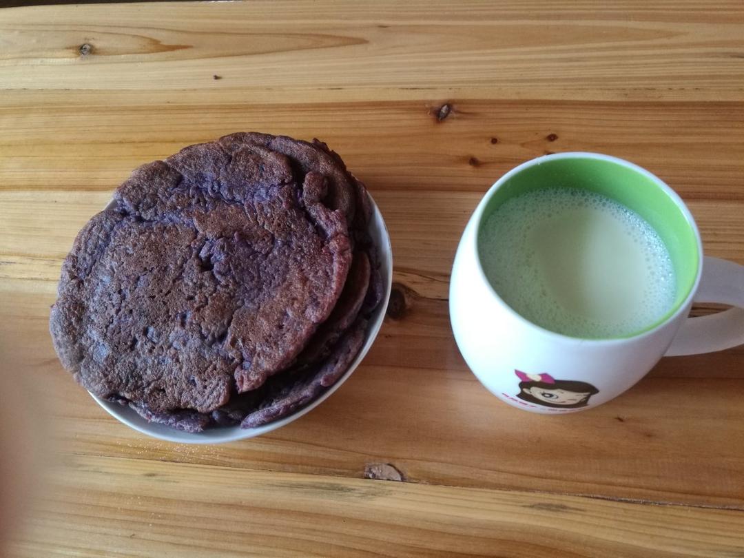 平底锅煎紫薯饼