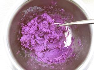 空气炸锅🥛奶香紫薯饼🔥软糯Q弹好吃不能停的做法 步骤2