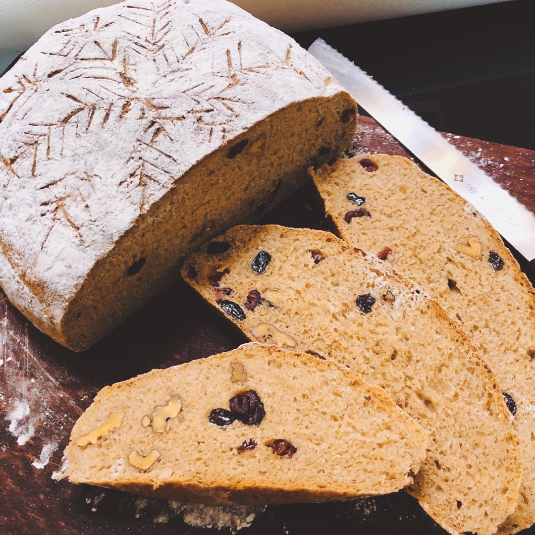 ❗️❗️免揉，没有一颗糖没有一滴油黑麦核桃面包，减脂刮油