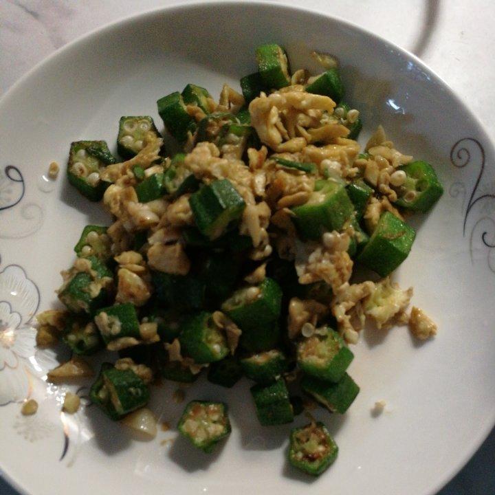 夏季佳肴-秋葵炒鸡蛋