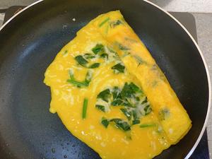 早餐/菠菜鸡蛋卷/玉子烧/厚蛋烧的做法 步骤9