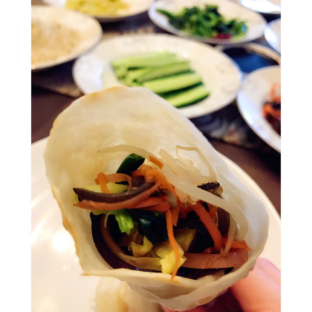 紫衣梧桐elaine做的老北京春饼