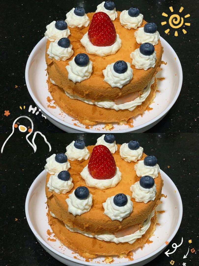 6寸戚风蛋糕零失败版