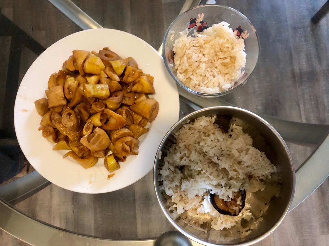 简易版猪肚鸡和海南鸡饭