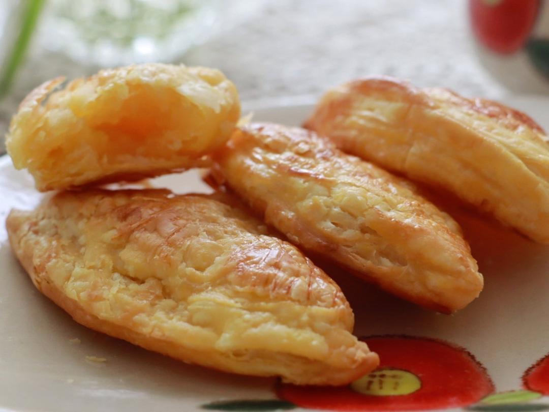 俪玮做的蛋挞皮版菠萝派