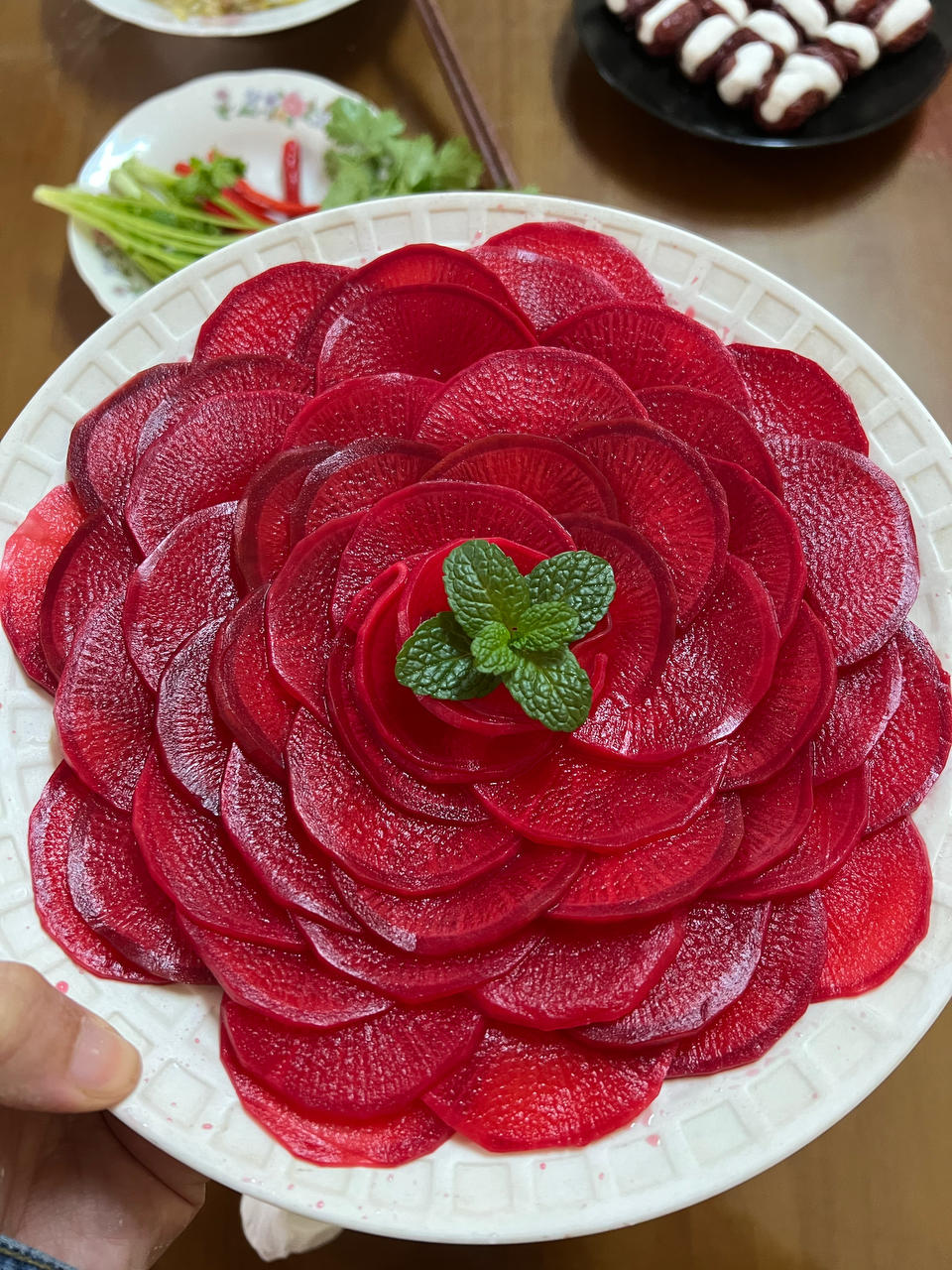 花开富贵                                 爽口糖醋萝卜
