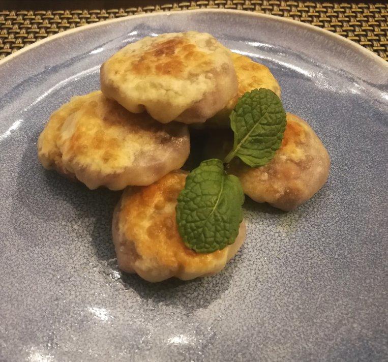 烫面紫薯饼