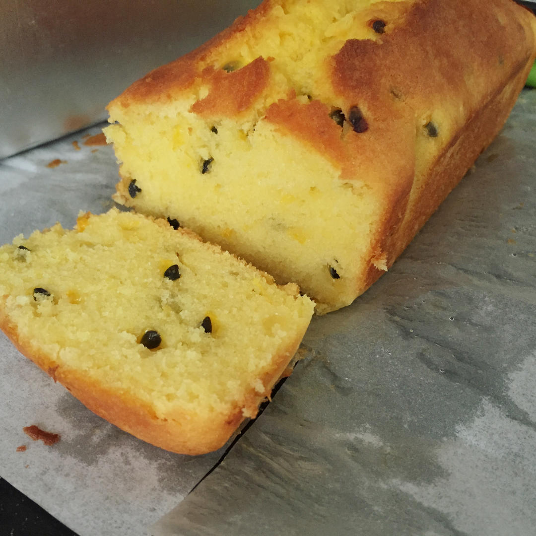 轻盈百香果磅蛋糕