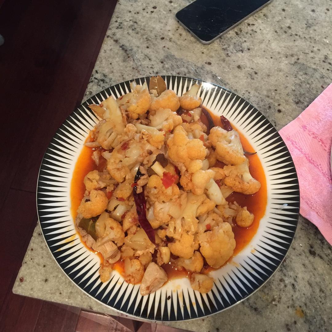 很“浪费”米饭的家常菜之一-------干锅菜花