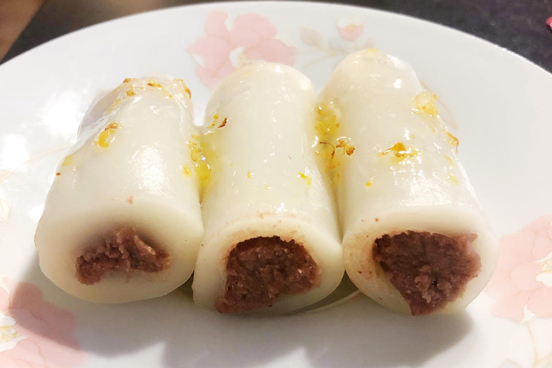 通通叫我娜姐做的十分钟搞定超正宗的桂花条头糕,零失败!