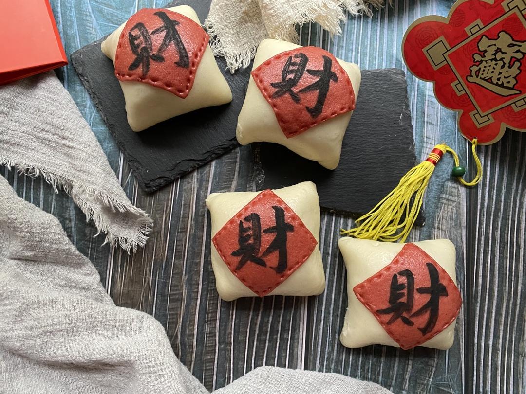 [原创]“八方来财”蜜豆包（一次发酵原创超详细版）