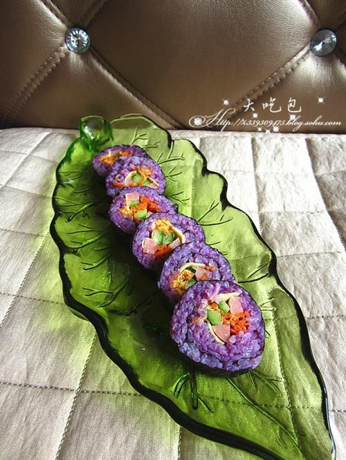 营养紫薯寿司的做法
