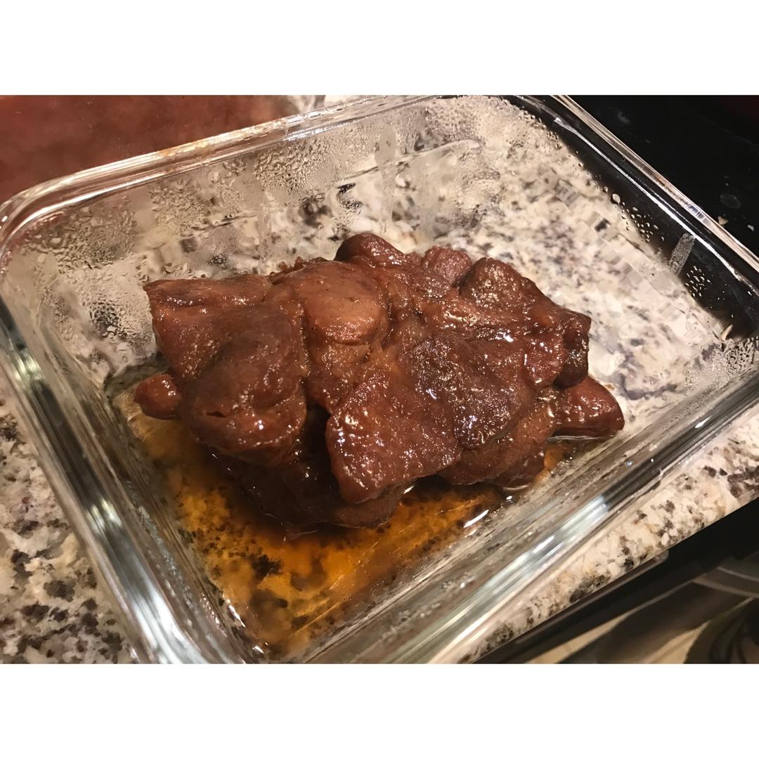 超简单平底锅叉烧肉，多汁味浓不能再快手