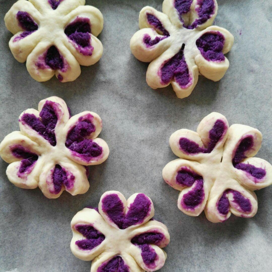 紫薯四叶草面包（汤种法）