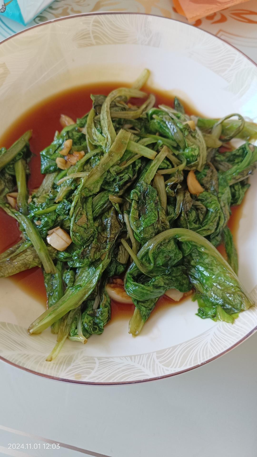 蒜香蚝油生菜