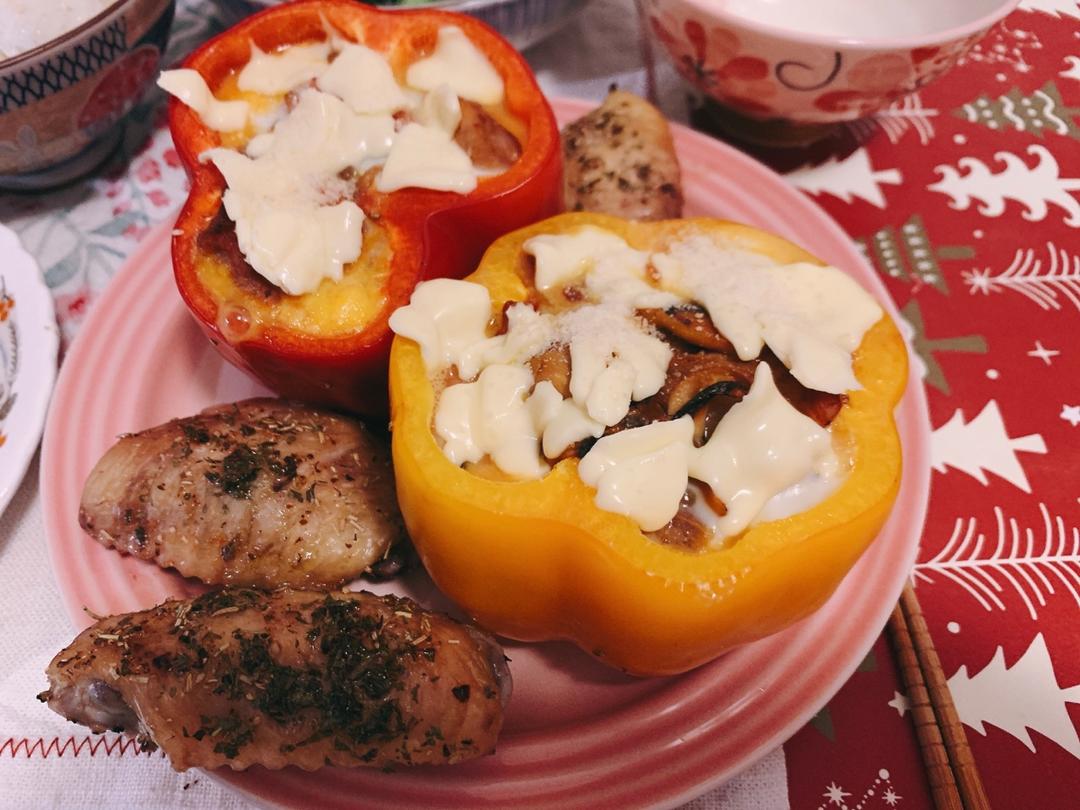 【彩椒鸡蛋杯】堪比豪华版番茄炒蛋，简单又方便！