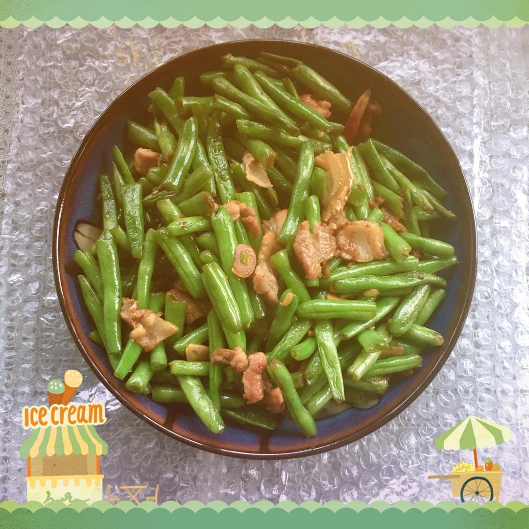 豆角炒肉