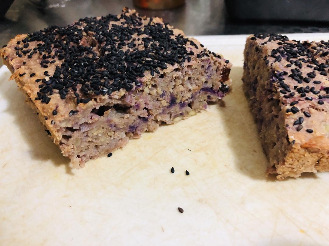 紫薯银耳快手面包丨健康·烘焙