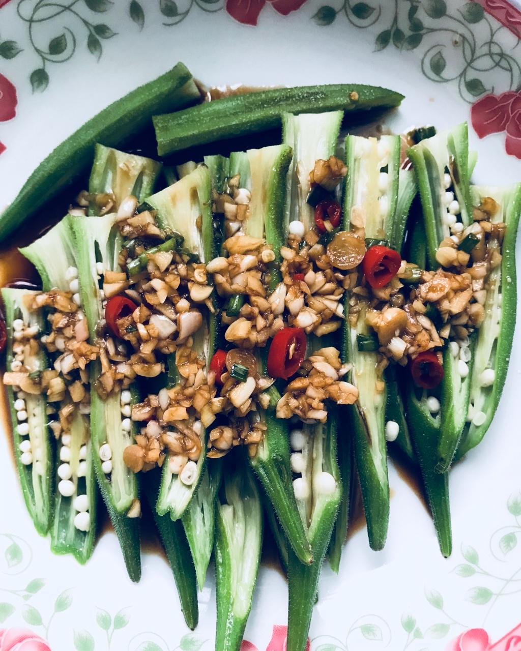 家常菜～蒜香秋葵