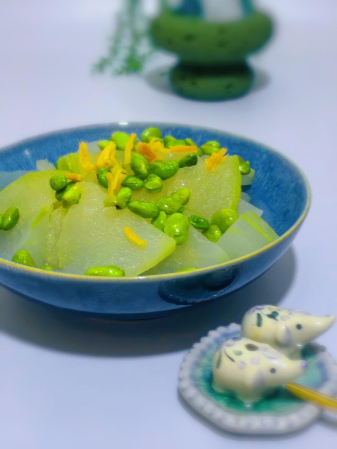 毛豆冬瓜——让无肉不欢的人吃下了一大碗饭