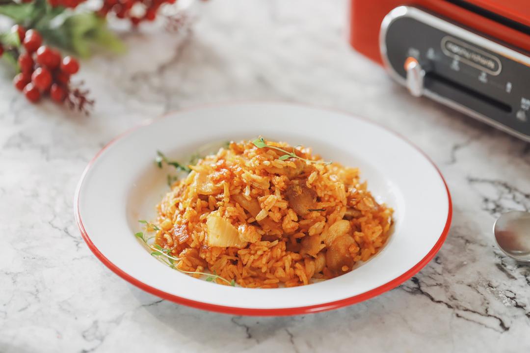 五花肉辣白菜炒饭的做法