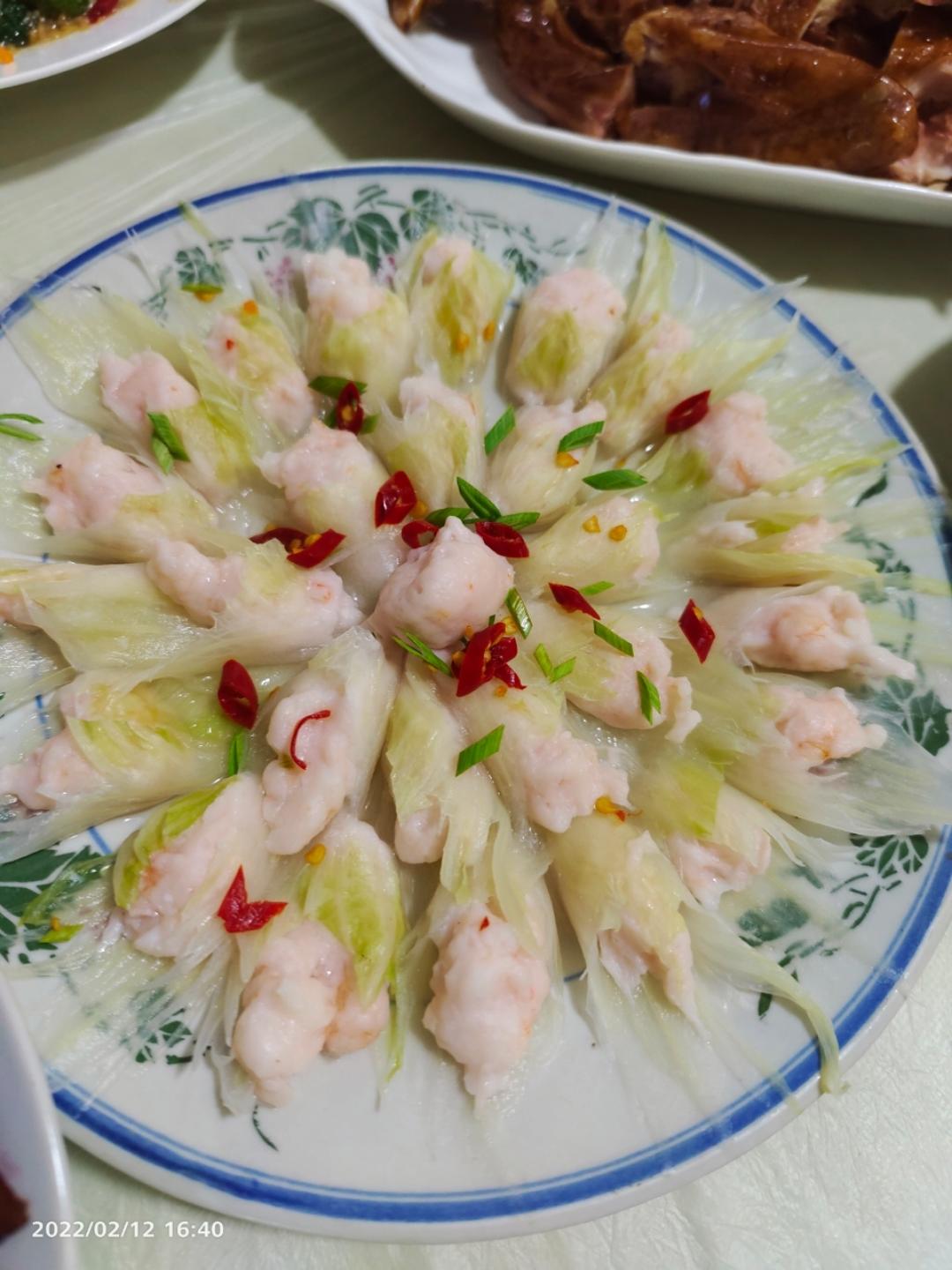 花开富贵-白菜虾滑卷