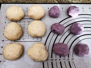 紫薯开花馒头的做法 步骤2