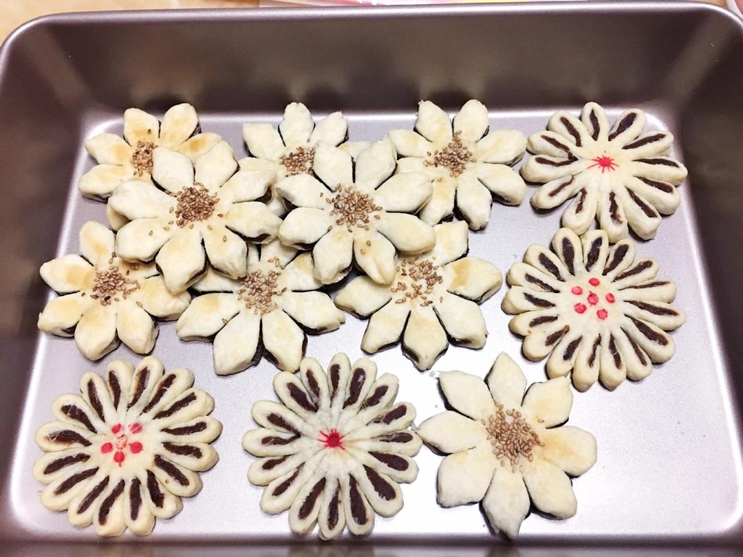 枣泥菊花酥