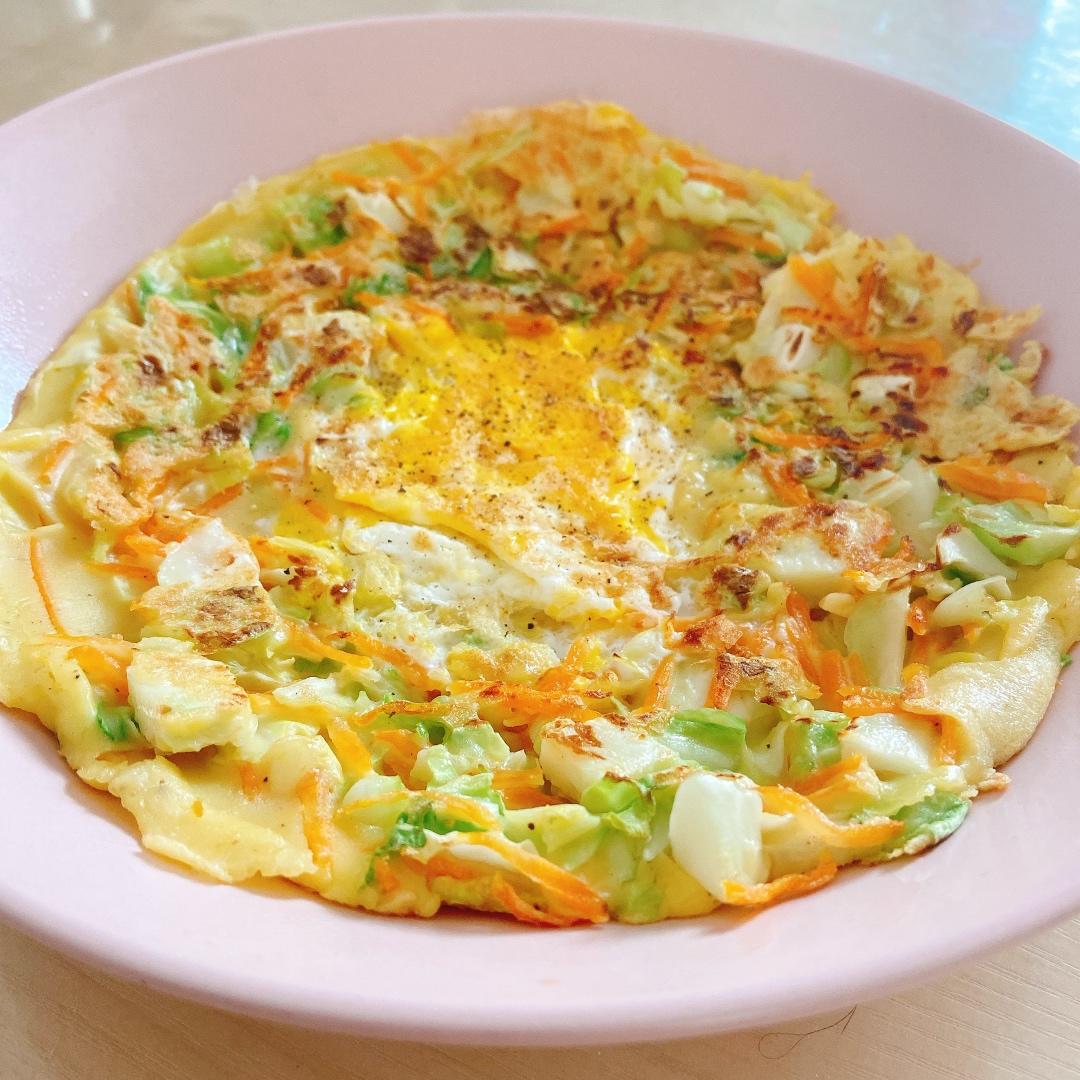 吃不胖的包菜抱蛋（日式家庭大阪烧抱蛋）减肥菜谱第一弹.营养美味.低碳水.降脂减肥.