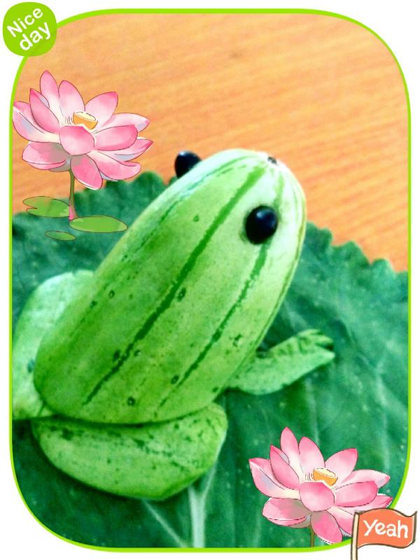 蔬果创意黄瓜青蛙
