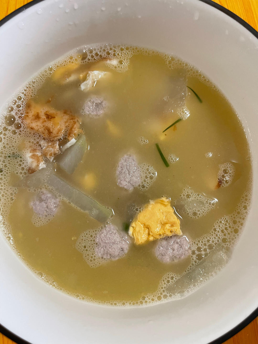 不用油不开油锅【冬瓜肉圆汤】
