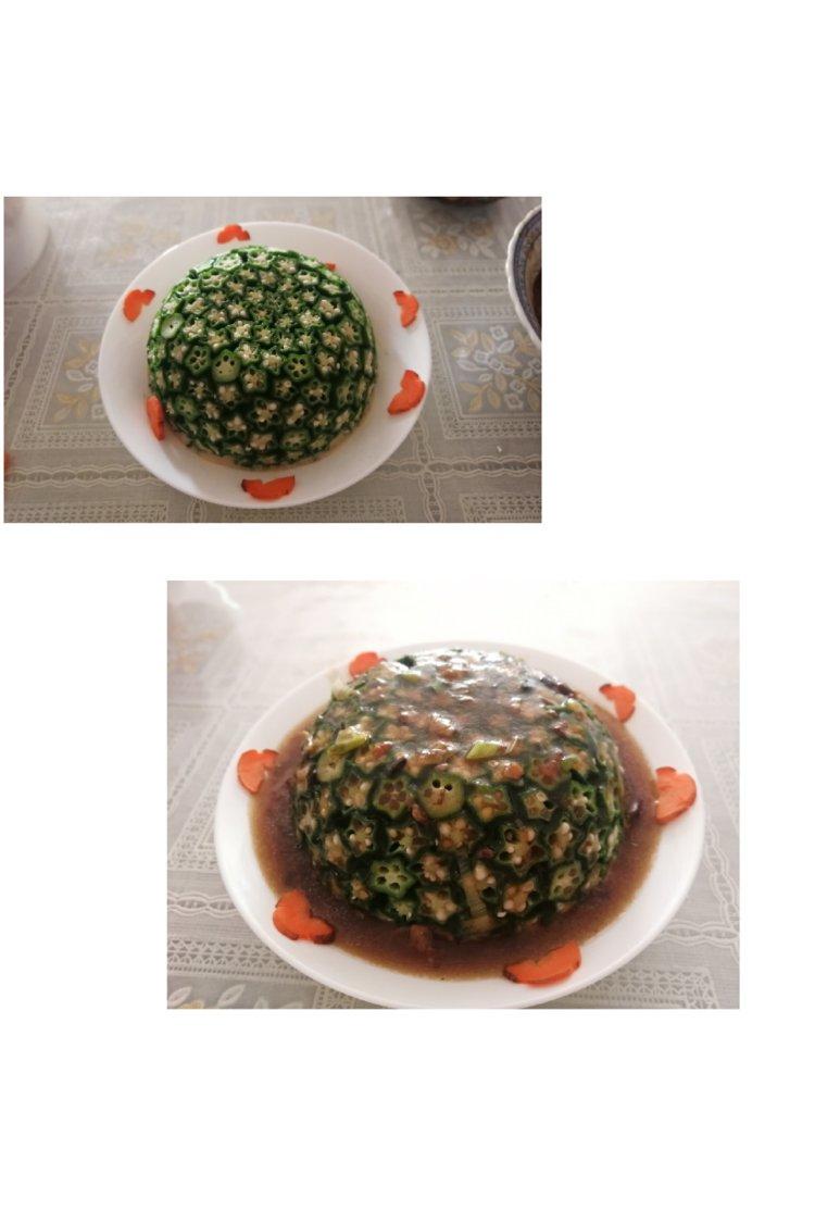 这绝对是秋葵颜值最高的做法，好看又好吃，端上桌最先光盘
