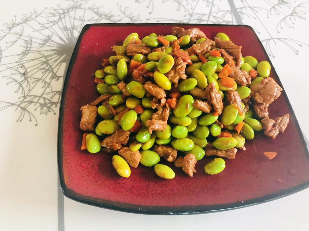 毛豆炒肉