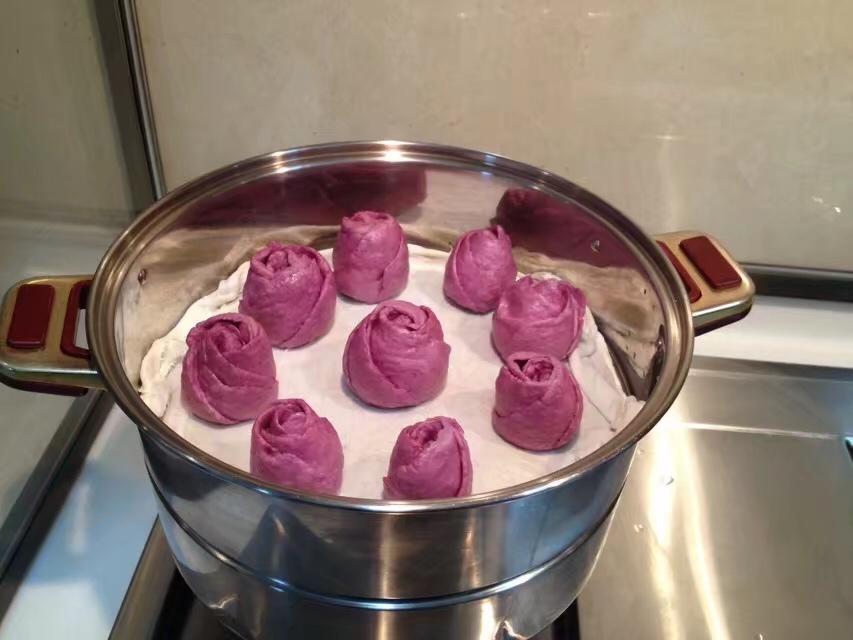 紫薯玫瑰花🌹馒头