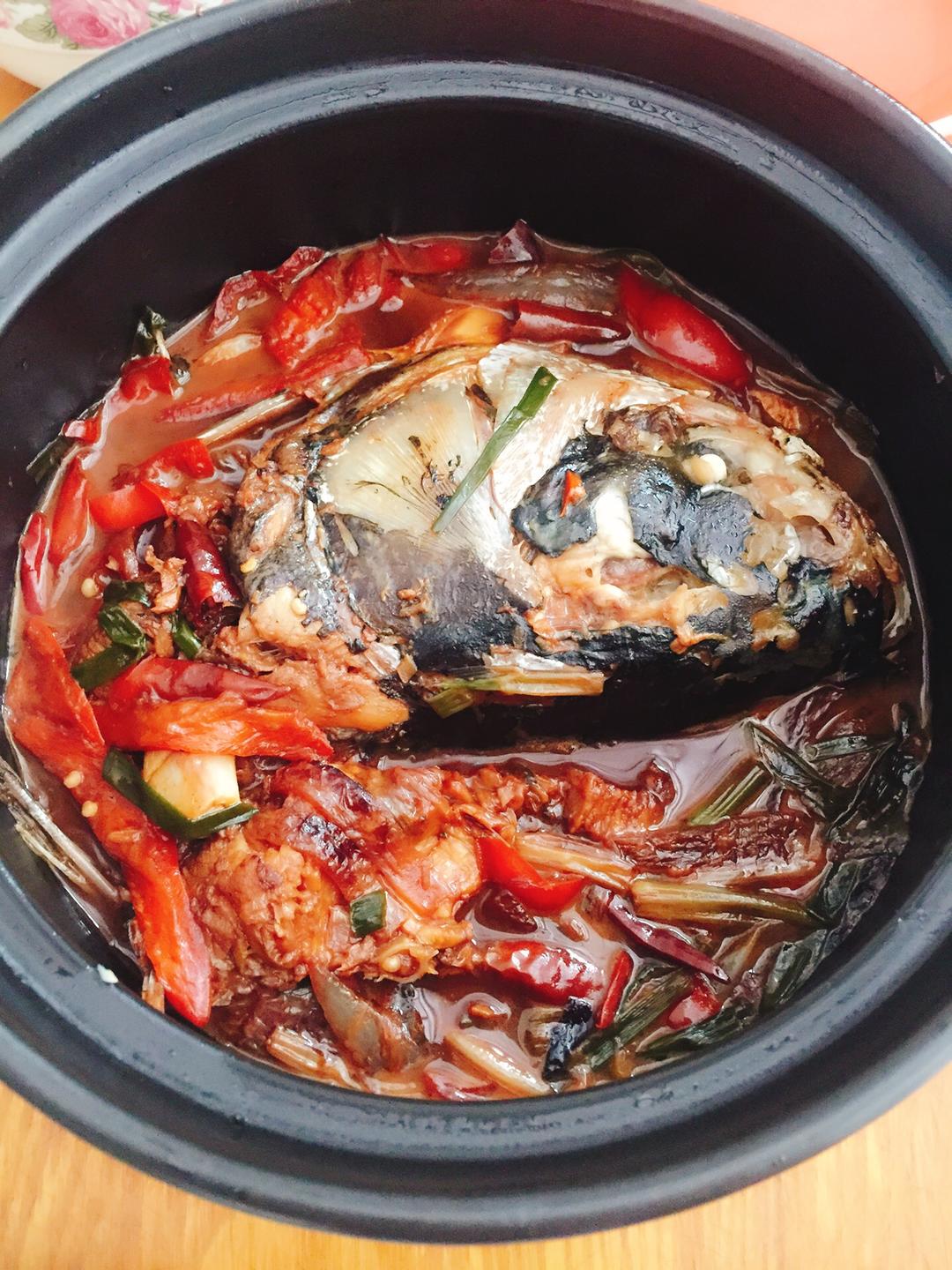 红烧砂锅鱼头的做法