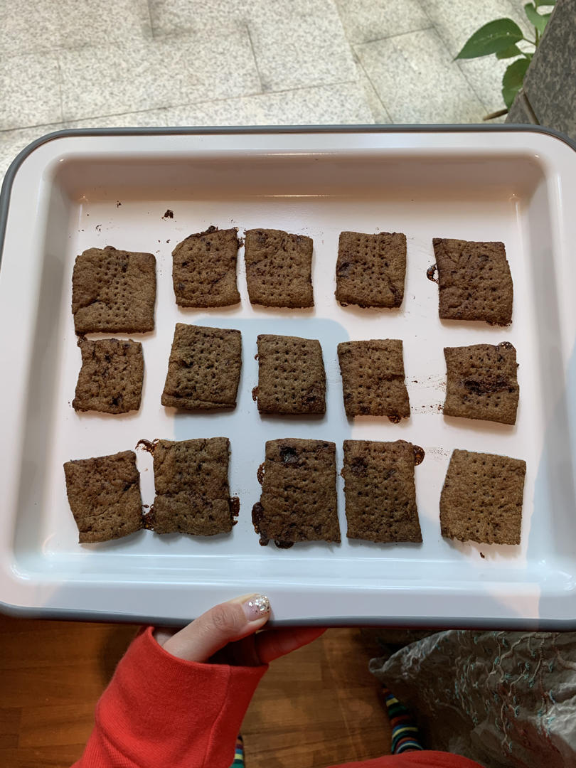 黑全麦消化饼干^_^减脂健身人士可吃的小零食