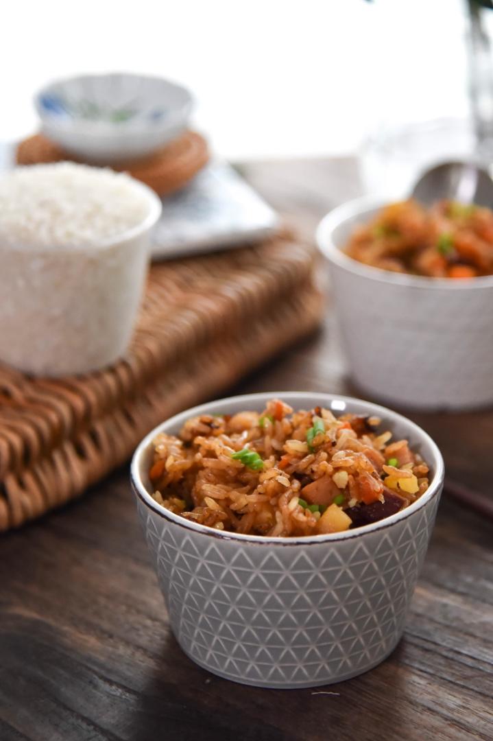 土豆火腿焖饭