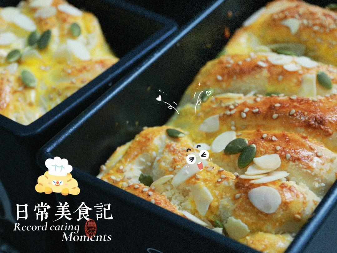 椰蓉吐司（增加小花步骤）