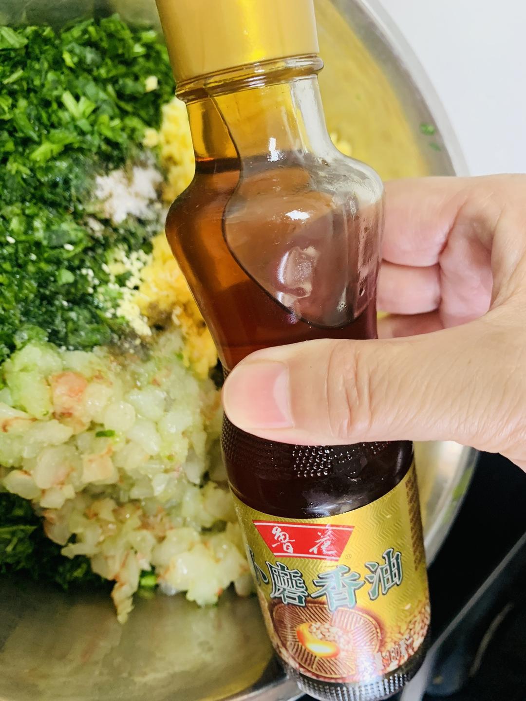 轻脂菠菜鸡蛋虾馅儿饼的做法 步骤17