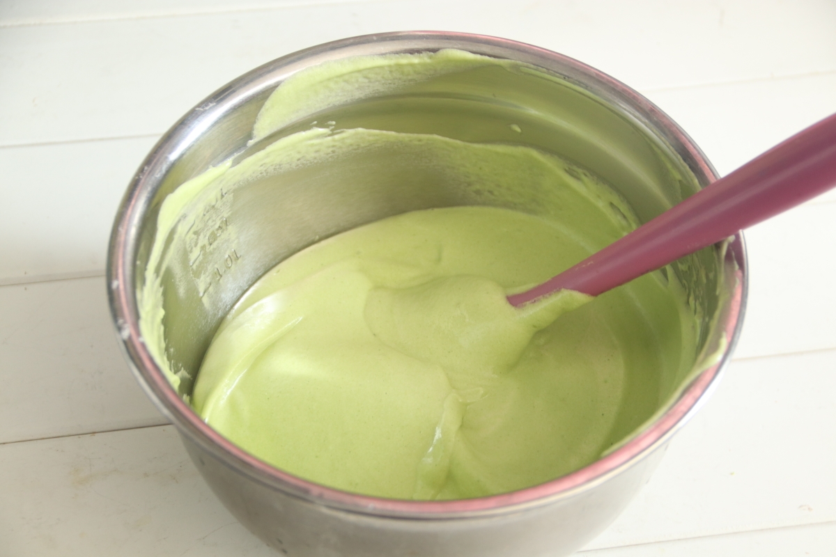 绿蛋糕-斑斓蛋糕卷的做法 步骤6