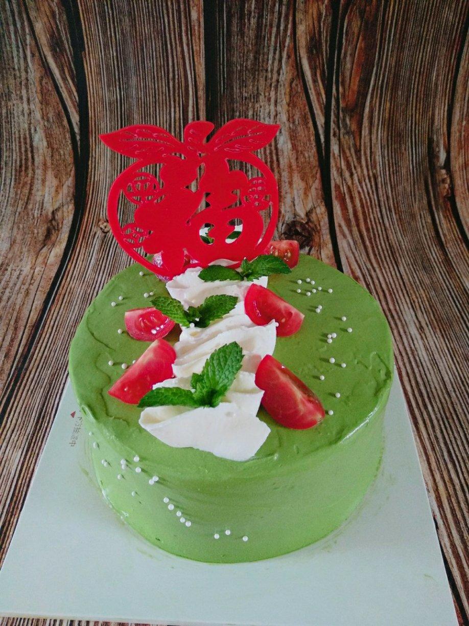 轻颜抹茶蜜豆奶油蛋糕（6寸）