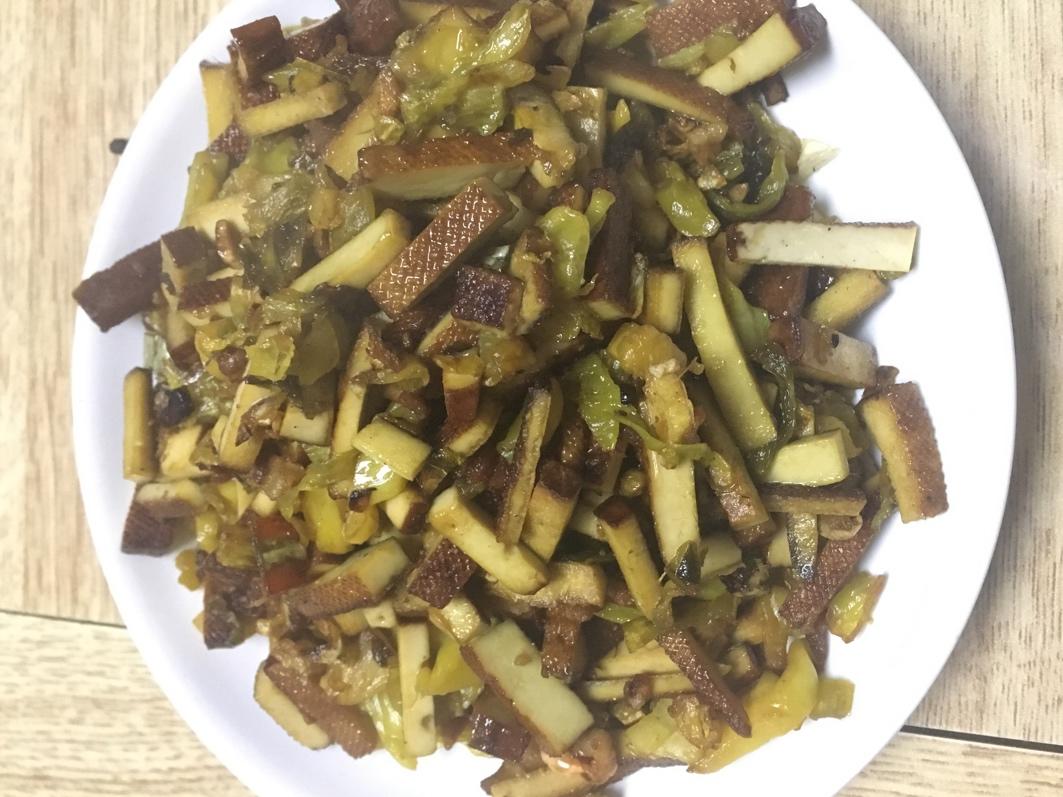 雪菜炒香干