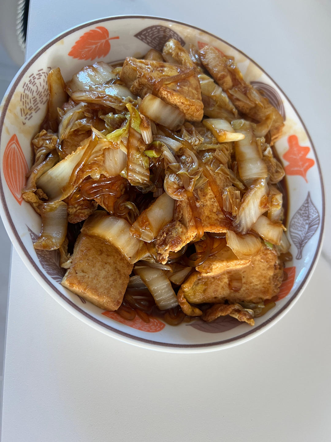 暖乎乎的娃娃菜烧豆腐，最适合转凉的天暖胃