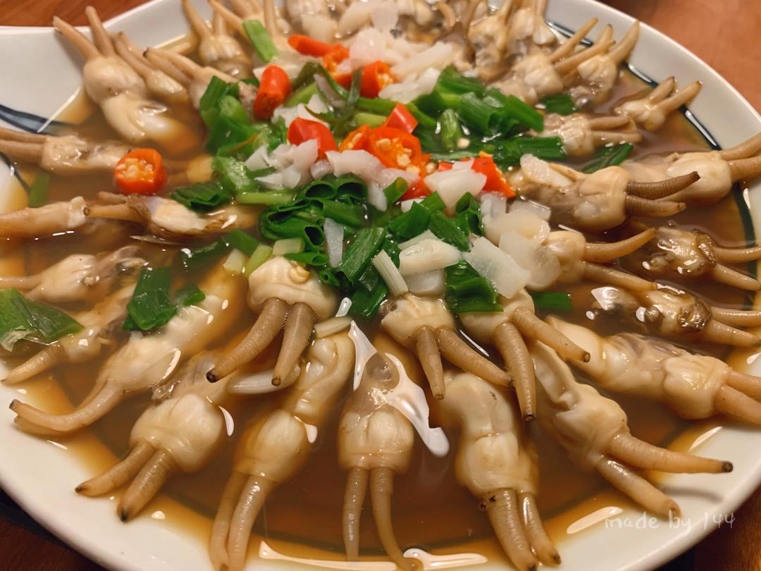葱香蒜蓉双椒蛏子