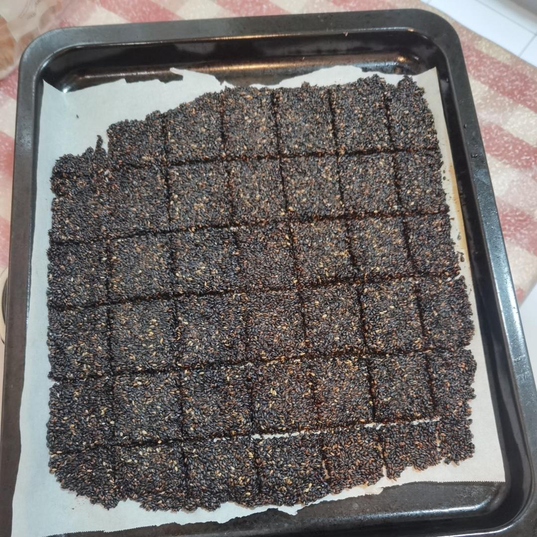 健康黑芝麻薄饼（仅需三步）