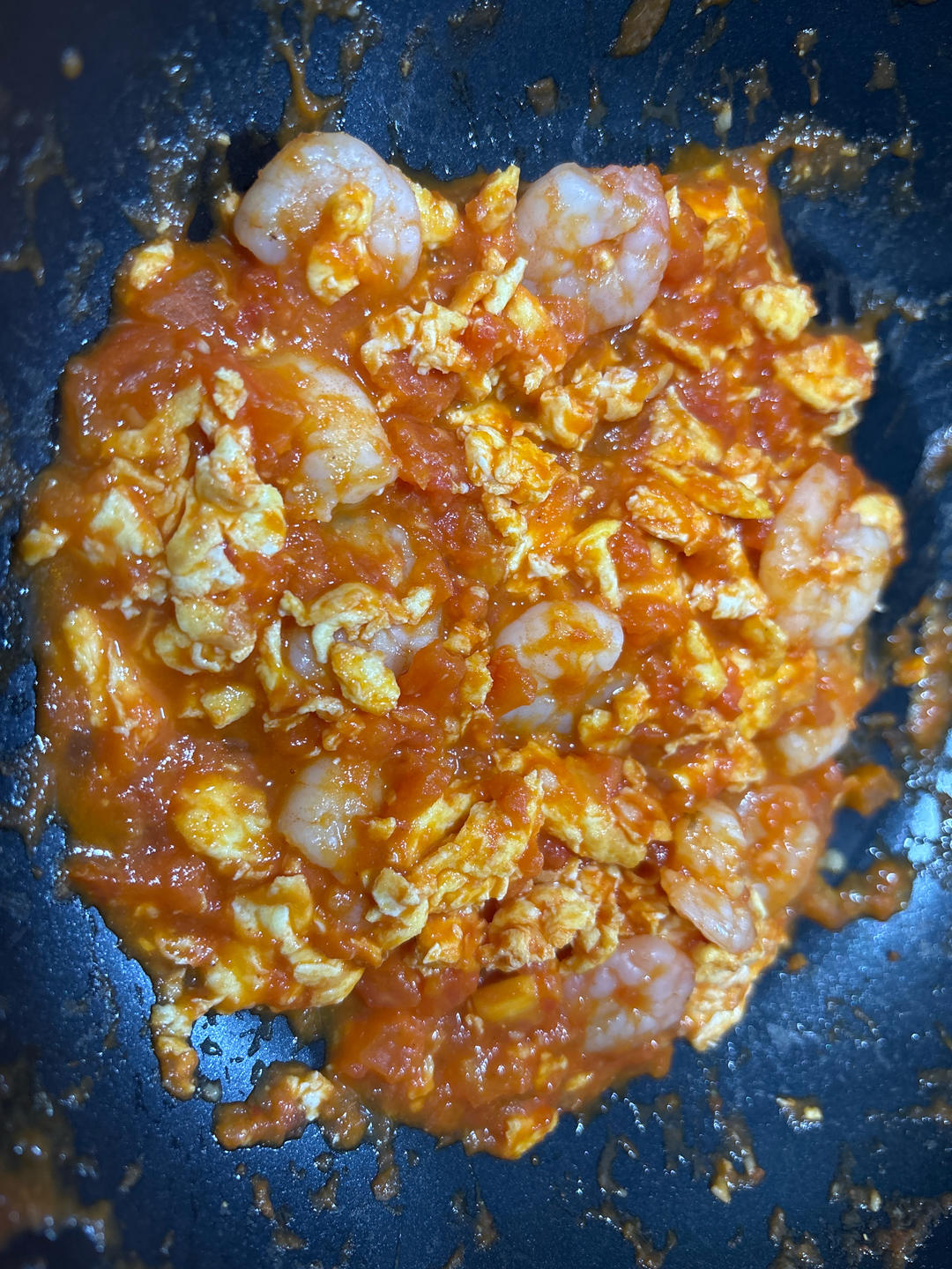 小朋友追着要吃的🍅番茄虾仁