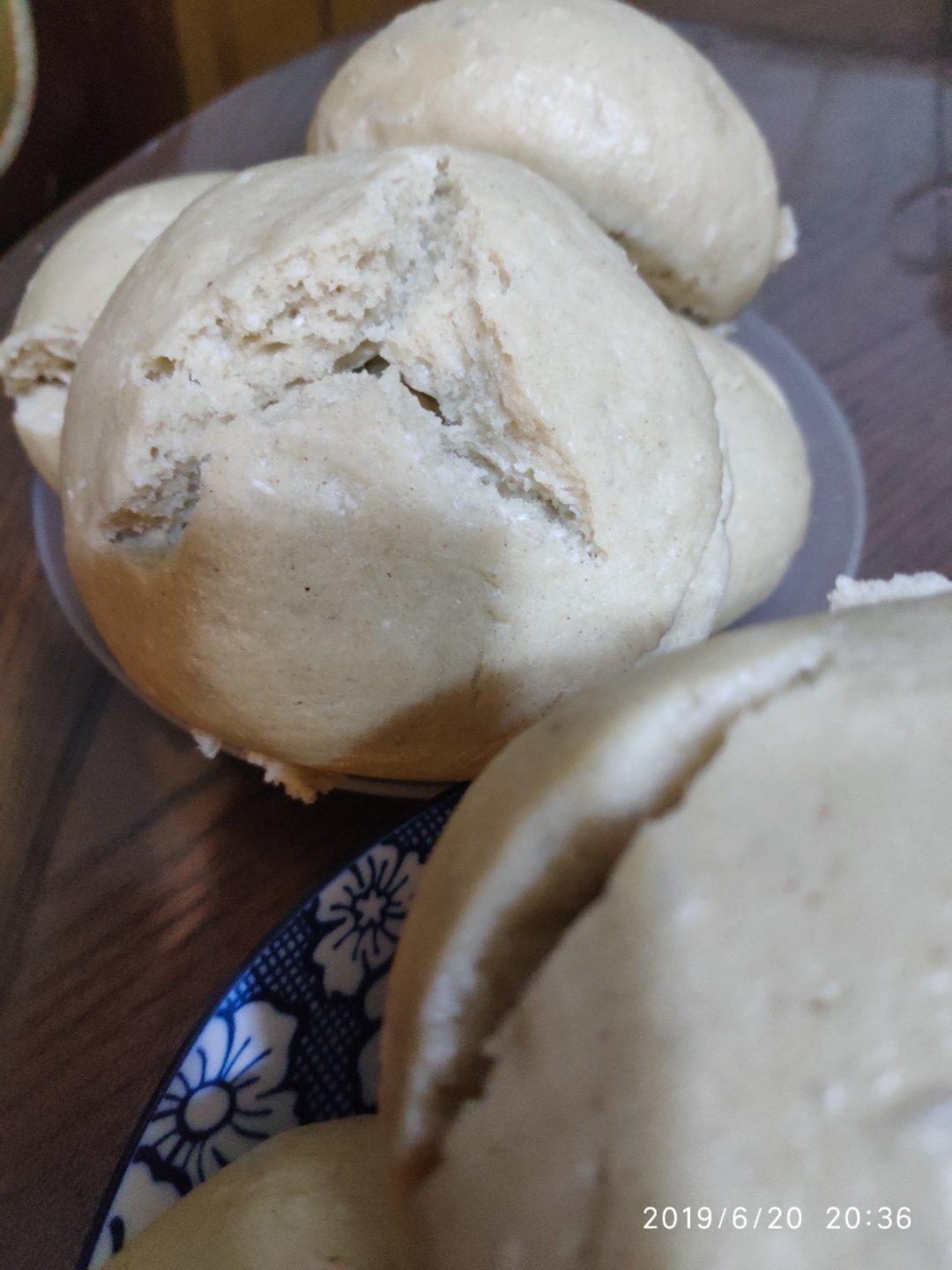 纯手工奶香馒头【无泡打粉，无添加】