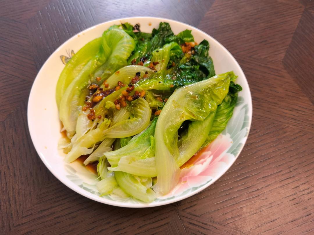 超级好吃低脂低热量的～蚝油生菜